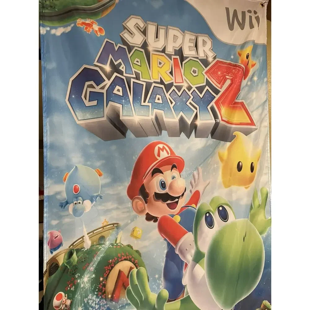 Super Mario Galaxy 2 5ft Flag Banner Nintendo Wii 2010